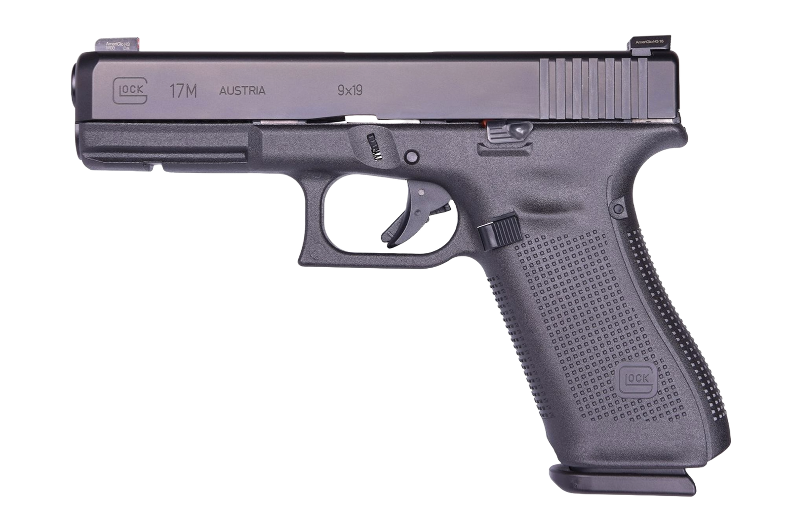 Glock 17M shotgun with advanced sights and ergonomic grip for precision and control