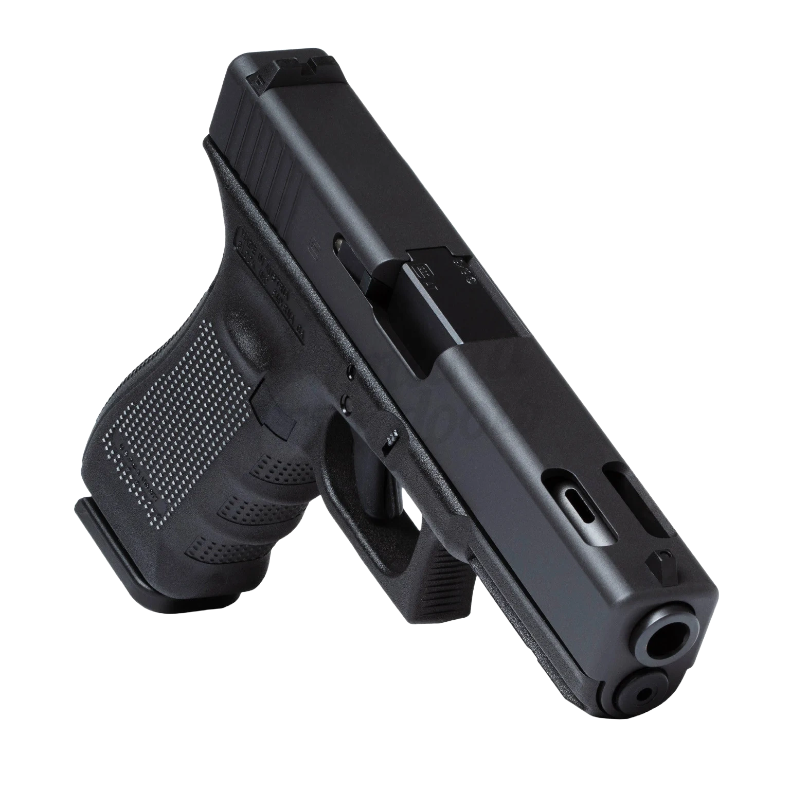 Glock 17C Gen 4 handgun with compensated slide and modular grip design